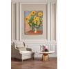 imageWieco Art Canvas Print Bonquet of Sunflowers 1880 by Claude Monet Oil Paintings Reproduction Modern Canvas Wall Art Landscape Pictures Artwork on Canvas for Home Decor Wall Decorations24L x 32W