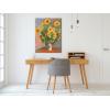 imageWieco Art Canvas Print Bonquet of Sunflowers 1880 by Claude Monet Oil Paintings Reproduction Modern Canvas Wall Art Landscape Pictures Artwork on Canvas for Home Decor Wall Decorations24L x 32W