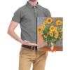 imageWieco Art Canvas Print Bonquet of Sunflowers 1880 by Claude Monet Oil Paintings Reproduction Modern Canvas Wall Art Landscape Pictures Artwork on Canvas for Home Decor Wall Decorations12L x 16W