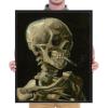 imageWieco Art Skull of a Skeleton with Burning Cigarette 1886 by Vincent Van Gogh Canvas Wall Art for Home Decor and Wall Decor Postimpressionism Canvas Prints Pictures Artwork25L x 21W