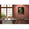 imageWieco Art Skull of a Skeleton with Burning Cigarette 1886 by Vincent Van Gogh Canvas Wall Art for Home Decor and Wall Decor Postimpressionism Canvas Prints Pictures Artwork25L x 21W