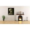 imageWieco Art Skull of a Skeleton with Burning Cigarette 1886 by Vincent Van Gogh Canvas Wall Art for Home Decor and Wall Decor Postimpressionism Canvas Prints Pictures Artwork25L x 21W