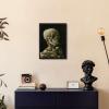 imageWieco Art Skull of a Skeleton with Burning Cigarette 1886 by Vincent Van Gogh Canvas Wall Art for Home Decor and Wall Decor Postimpressionism Canvas Prints Pictures Artwork17L x 13W