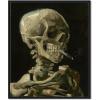 imageWieco Art Skull of a Skeleton with Burning Cigarette 1886 by Vincent Van Gogh Canvas Wall Art for Home Decor and Wall Decor Postimpressionism Canvas Prints Pictures Artwork25L x 21W