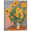 imageWieco Art Canvas Print Bonquet of Sunflowers 1880 by Claude Monet Oil Paintings Reproduction Modern Canvas Wall Art Landscape Pictures Artwork on Canvas for Home Decor Wall Decorations24L x 32W