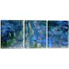 imageWieco Art Canvas Print Water Lilies Reflections of Weeping Willows by Claude Monet Oil Paintings Canvas Prints Picture Artwork on Canvas Wall Art for Home Office Decorations