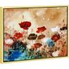 imageWieco Art Framed Wall Art Blooming Poppies Canvas Prints Wall Art Colorful Flowers Pictures Paintings for Living Room Bedroom Bathroom Home Decorations Floral Giclee Artwork