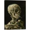 imageWieco Art Skull of a Skeleton with Burning Cigarette 1886 by Vincent Van Gogh Canvas Wall Art for Home Decor and Wall Decor Postimpressionism Canvas Prints Pictures Artwork16L x 12W
