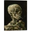 imageWieco Art Skull of a Skeleton with Burning Cigarette 1886 by Vincent Van Gogh Canvas Wall Art for Home Decor and Wall Decor Postimpressionism Canvas Prints Pictures Artwork32L x 24W