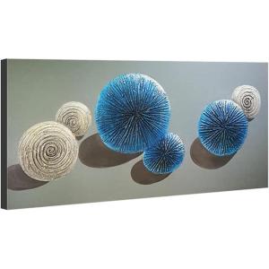 imageWieco Art Rings of Time 3D Paintings on Canvas Abstract Canvas Wall Art for Living Room Bedroom Wall Decor Modern Artwork for Home Decorations