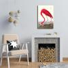 imageWieco Art Canvas Print Wall Art Great Blue Heron by John James Audubon Vintage Poster Birds of America Antique Bird Illustration Wall Art for Living Room Home Kitchen DecorationsRed