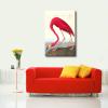 imageWieco Art Canvas Print Wall Art Great Blue Heron by John James Audubon Vintage Poster Birds of America Antique Bird Illustration Wall Art for Living Room Home Kitchen DecorationsRed
