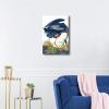 imageWieco Art Canvas Print Wall Art Great Blue Heron by John James Audubon Vintage Poster Birds of America Antique Bird Illustration Wall Art for Living Room Home Kitchen DecorationsBlue