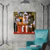 imageWieco Art Canvas Prints Three Musicians 1921 by Pablo Picasso Abstract Canvas Wall Art for Wall Decor and Home Office Decorations32L x 32W