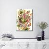 imageWieco Art Ernst Haeckel Poster Print Discomedusae Canvas Wall Art Haeckel Aquatic Art Marine Life Nature Animal Prints for Wall and Home Office DecorationsLight Brown