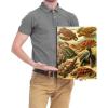 imageWieco Art Ernst Haeckel Poster Print Discomedusae Canvas Wall Art Haeckel Aquatic Art Marine Life Nature Animal Prints for Wall and Home Office Decorationsbrown