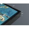 imageWieco Art Framed Art Almond Blossom Floral Canvas Prints of Van Gogh Famous Oil Paintings Reproduction Flowers Pictures on Canvas Wall Art for Living Room Home Decorations Black162L x 162W