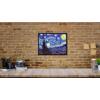 imageWieco Art Framed Art Canvas Prints of Starry Night by Vincent Van Gogh Paintings Reproduction PostImpressionism Artwork Framed Wall Art for Living Room Home Decorations Black162L x 12W