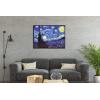 imageWieco Art Framed Art Canvas Prints of Starry Night by Vincent Van Gogh Paintings Reproduction PostImpressionism Artwork Framed Wall Art for Living Room Home Decorations Black28L x 20W