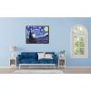 imageWieco Art Framed Art Canvas Prints of Starry Night by Vincent Van Gogh Paintings Reproduction PostImpressionism Artwork Framed Wall Art for Living Room Home Decorations Black32L x 24W