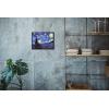 imageWieco Art Framed Art Canvas Prints of Starry Night by Vincent Van Gogh Paintings Reproduction PostImpressionism Artwork Framed Wall Art for Living Room Home Decorations Black162L x 12W