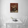imageWieco Art Framed Canvas Wall Art Vase with Chinese Asters and Gladioli by Van Gogh Oil Paintings Modern Abstract HD Canvas Prints Flowers Artwork Pictures for Living Room Wall Decor24L x 20W