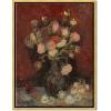 imageWieco Art Framed Canvas Wall Art Vase with Chinese Asters and Gladioli by Van Gogh Oil Paintings Modern Abstract HD Canvas Prints Flowers Artwork Pictures for Living Room Wall Decor17L x 13W