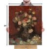 imageWieco Art Framed Canvas Wall Art Vase with Chinese Asters and Gladioli by Van Gogh Oil Paintings Modern Abstract HD Canvas Prints Flowers Artwork Pictures for Living Room Wall Decor24L x 20W