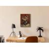 imageWieco Art Framed Canvas Wall Art Vase with Chinese Asters and Gladioli by Van Gogh Oil Paintings Modern Abstract HD Canvas Prints Flowers Artwork Pictures for Living Room Wall Decor17L x 13W