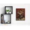 imageWieco Art Framed Canvas Wall Art Vase with Chinese Asters and Gladioli by Van Gogh Oil Paintings Modern Abstract HD Canvas Prints Flowers Artwork Pictures for Living Room Wall Decor16L x 12W