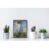 imageWieco Art Framed Wall Art Woman with a Parasol Madame Monet and Her Son of Claude Monet Famous Classic Oil Paintings Canvas Prints Wall Art for Bedroom Home Decor Silver Frame