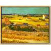 imageWieco Art Framed Wall Art of Harvest at La Crau with Mont majour by Van Gogh Oil Paintings Reproduction Abstract Canvas Prints for Home Living Room Decorations Bronze Gold Frame17L x 13W