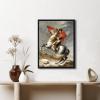 imageWieco Art Napoleon Crossing the Alps of JacquesLouis David Paintings Reproduction Abstract HD Prints Wall Decor Classic Artwork for Home ampamp office DecorationFramed