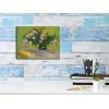imageWieco Art Oleanders 1888 Giclee Canvas Prints Wall Art by Van Gogh Floral Oil Paintings Reproduction for Home Decorations Modern Stretched and Framed HD Classic Abstract Flowers Pictures Artwork16L x 12W