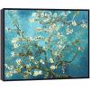 imageWieco Art Framed Art Almond Blossom Floral Canvas Prints of Van Gogh Famous Oil Paintings Reproduction Flowers Pictures on Canvas Wall Art for Living Room Home Decorations Black322L x 242W