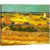 imageWieco Art Framed Wall Art of Harvest at La Crau with Mont majour by Van Gogh Oil Paintings Reproduction Abstract Canvas Prints for Home Living Room Decorations Bronze Gold Frame16L x 12W