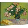 imageWieco Art Oleanders 1888 Giclee Canvas Prints Wall Art by Van Gogh Floral Oil Paintings Reproduction for Home Decorations Modern Stretched and Framed HD Classic Abstract Flowers Pictures Artwork24L x 20W
