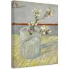 imageWieco Art Spring of Flowering Almond in a Glass Canvas Prints Wall Art by Van Gogh Famous Oil Paintings Reproduction Modern Floral Giclee Artwork Grey Flowers Pictures for Bedroom Home Decorations