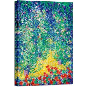 imageWieco Art Canvas Prints Flowers in a Garden1928 by Theodore Earl Butler Abstract Canvas Wall Art for Wall Decor and Home Office Decorations16L x 108W