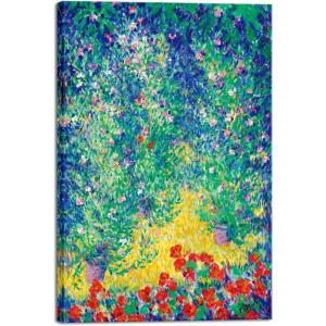 imageWieco Art Canvas Prints Flowers in a Garden1928 by Theodore Earl Butler Abstract Canvas Wall Art for Wall Decor and Home Office Decorations36L x 24W