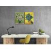 imageWieco Art 2 Piece Irises in Vase Floral Canvas Prints Wall Art by Van Gogh Classic Artwork Famous Oil Paintings Reproduction on Canvas for Home Decor Modern Wrapped Flowers PicturesArtwork1