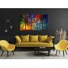 imageWieco Art 5 Panels Abstract Heart Oil Paintings Reproduction on Canvas Wall Art Decor Ready to Hang for Home Office Decorations Extra Large Modern 100 Hand Made Contemporary Impressionist Artwork8x24inchx5pcs 20x60cmx5pcs