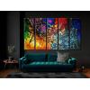 imageWieco Art 5 Panels Abstract Heart Oil Paintings Reproduction on Canvas Wall Art Decor Ready to Hang for Home Office Decorations Extra Large Modern 100 Hand Made Contemporary Impressionist Artwork12x36inchx5pcs 30x90cmx5pcs