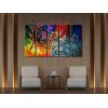 imageWieco Art 5 Panels Abstract Heart Oil Paintings Reproduction on Canvas Wall Art Decor Ready to Hang for Home Office Decorations Extra Large Modern 100 Hand Made Contemporary Impressionist Artwork12x36inchx5pcs 30x90cmx5pcs