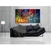imageWieco Art 5 Panels Abstract Heart Oil Paintings Reproduction on Canvas Wall Art Decor Ready to Hang for Home Office Decorations Extra Large Modern 100 Hand Made Contemporary Impressionist Artwork8x24inchx5pcs 20x60cmx5pcs