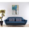 imageWieco Art Blue Trees Pure HandPainted Paintings on Canvas Abstract Canvas Wall Art for Living Room Bedroom Wall Decor Modern Contemporary Artwork for Home Decorations and Office Decor
