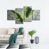 imageWieco Art Botanical Paintings Wall Art on Canvas Abstract Green Leaves Canvas Wall Art for Living Room Bedroom Wall Decor Modern Artwork for Home Decorations12x16inchx2pcs 12x24inchx2pcs