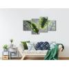 imageWieco Art Botanical Paintings Wall Art on Canvas Abstract Green Leaves Canvas Wall Art for Living Room Bedroom Wall Decor Modern Artwork for Home Decorations12x16inchx2pcs 12x24inchx2pcs