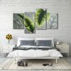 imageWieco Art Botanical Paintings Wall Art on Canvas Abstract Green Leaves Canvas Wall Art for Living Room Bedroom Wall Decor Modern Artwork for Home Decorations16x24inchx2pcs 16x32inchx2pcs