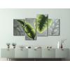 imageWieco Art Botanical Paintings Wall Art on Canvas Abstract Green Leaves Canvas Wall Art for Living Room Bedroom Wall Decor Modern Artwork for Home Decorations16x24inchx2pcs 16x32inchx2pcs